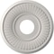 Ekena Millwork Berkshire PVC Medallion (Canopies up to 5 3/4"), 13"OD x 3 1/2"ID x 3/4"P, Satin Blossom White CMP13BEGBW - alternate 1